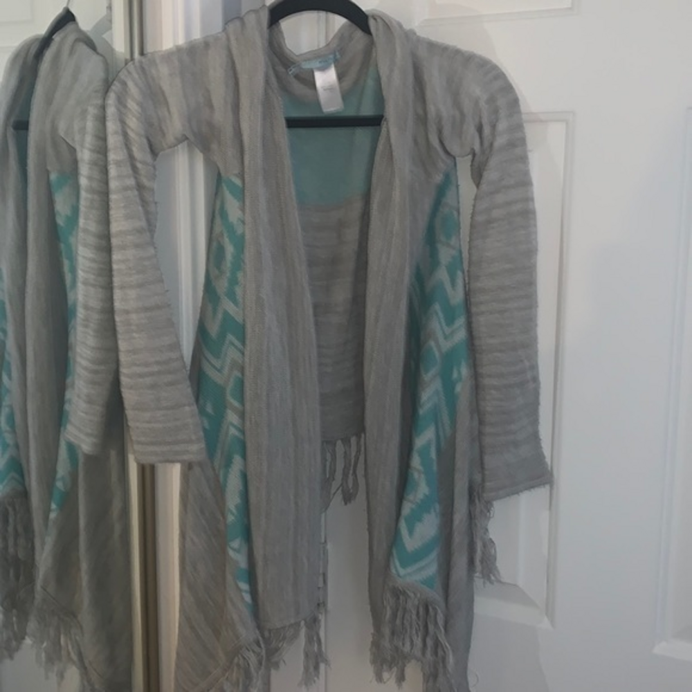 Maurices size xs cardian womens‎ gray teal